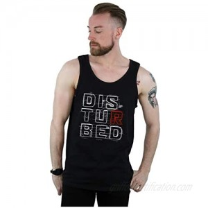 ABSOLUTECULT Disturbed Men's Stacked Text Tank Top