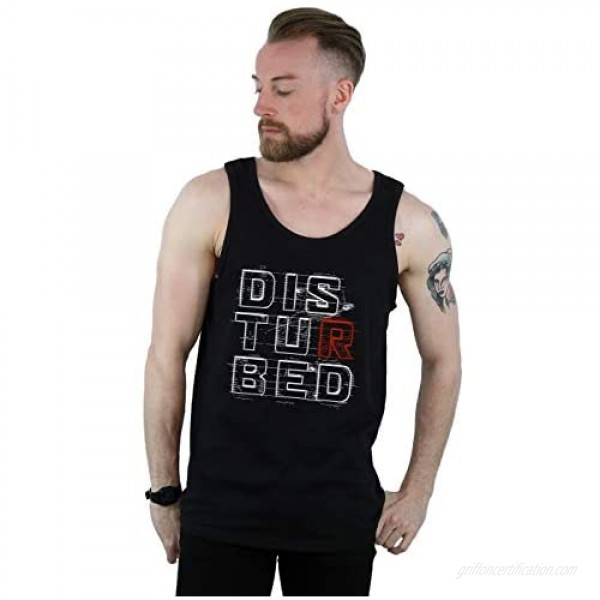ABSOLUTECULT Disturbed Men's Stacked Text Tank Top