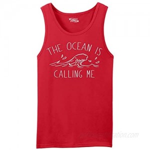 Comical Shirt Men's The Ocean is Calling Me Tank Top