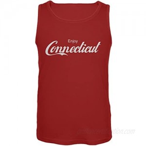 Enjoy Connecticut Red Adult Tank Top