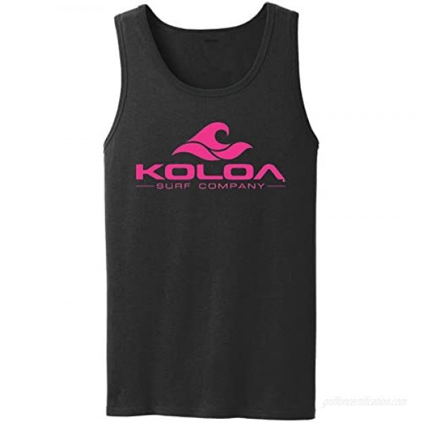 Koloa Classic Wave Logo Tank Top-Black/pink-4XL