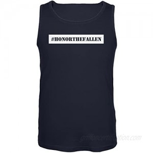 Memorial Day Hashtag Honor The Fallen Navy Adult Tank Top