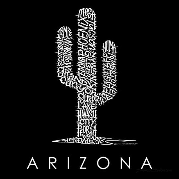 Men's Word Art Tank Top - Arizona Cities- LA Pop Art