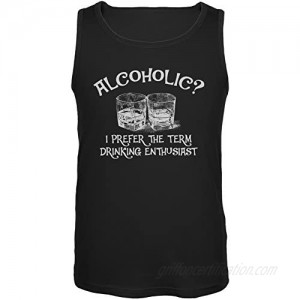 Old Glory Funny Drinking Enthusiast Black Adult Tank Top
