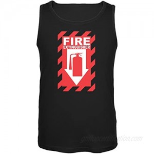 Old Glory Funny Fire Extinguisher Black Adult Tank Top