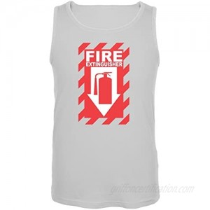 Old Glory Funny Fire Extinguisher White Adult Tank Top