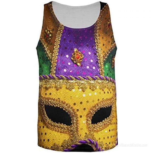 Old Glory Mardi Gras Mask All Over Mens Tank Top