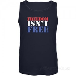 Old Glory Memorial Day Freedom Isn't Free Navy Adult Tank Top
