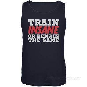 Old Glory Train Insane Or Remain The Same Navy Adult Tank Top