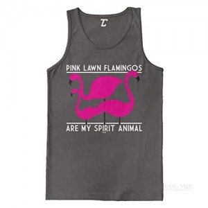 Pink Lawn Flamingos are My Spirit Animal Men's Tank Top