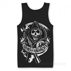 Sons of Anarchy Officially Licensed Merchandise SOA Scroll Reaper Tank Top