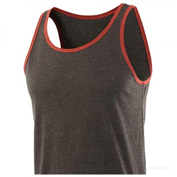 Swyss Men's Solid Basic Tank Top Jersey Casual Shirts Performance Fitness Muscle T-Shirts