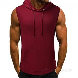 T-shirts for men pack cotton Fashion Men's Summer Slim Casual Fit Pockets Sleeveless Tank Tops Blouse
