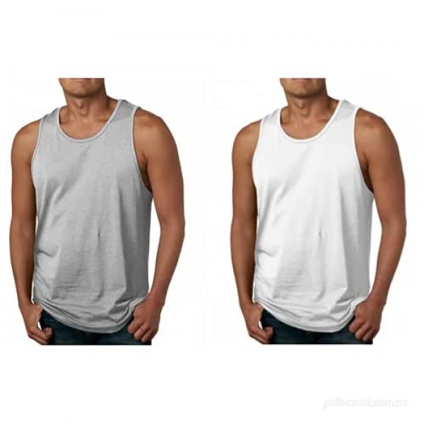 Virgin Island National Park Tank Tops Cotton Sleeveless T-Shirts Gym Fitness Singlet Vest for Mens