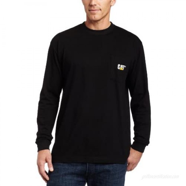 Caterpillar Men's Trademark Pocket Long Sleeve T-Shirt (Regular and Big & Tall Sizes)