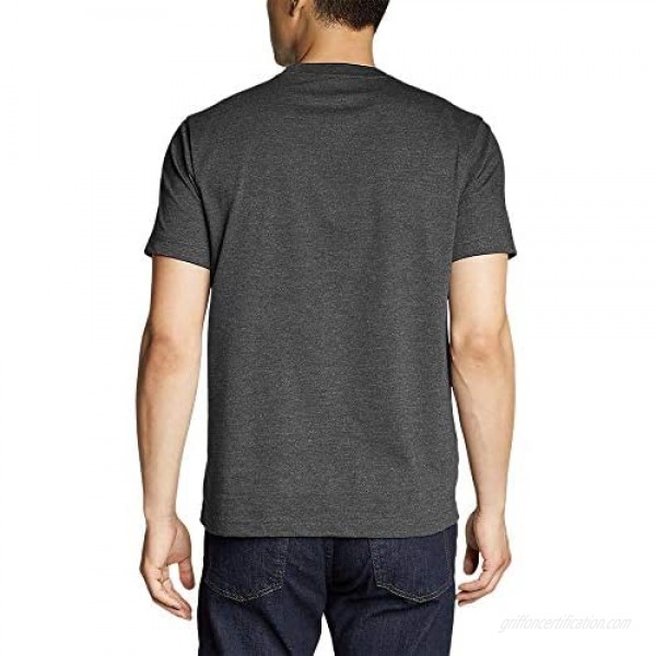 Eddie Bauer Men's Legend Wash Pro Short-Sleeve Pocket T-Shirt Dk Charcoal HTR T