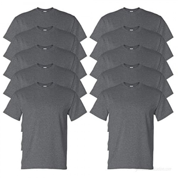 Gildan Adult DryBlend Sports T-Shirt Dark Heather XL (Pack of 10)