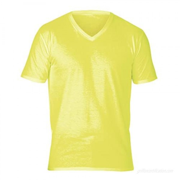 Gildan Adults Unisex Short Sleeve Premium Cotton V-Neck T-Shirt