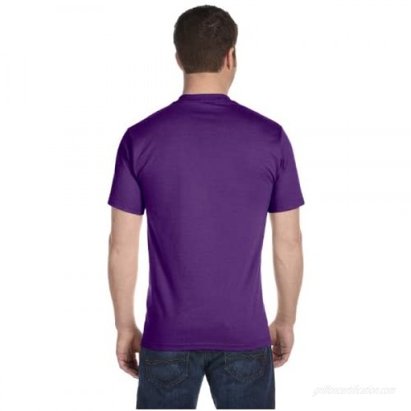 Gildan mens DryBlend 5.6 oz. 50/50 T-Shirt(G800)-PURPLE-5XL