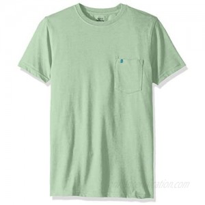 IZOD mens Slim Fit Saltwater Short Sleeve Solid T-shirt With Pocket