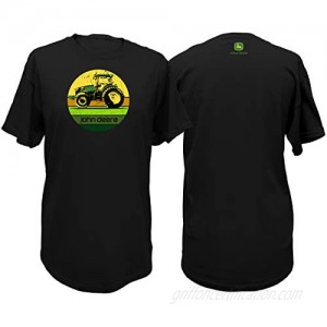John Deere Men's Tractor Short Sleeve Tee Shirt Black