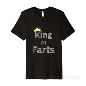 King of Farts Funny Farting T-Shirt for Kids  Boys  Men
