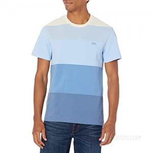 Lacoste Men's Short Sleeve Ombre Colorblock Lightweight Pique T-Shirt