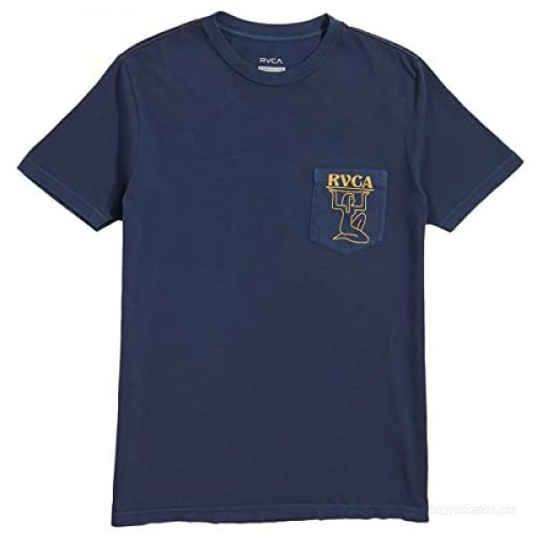 RVCA Men's Ramses Short Sleeve Crew Neck Pocket T-Shirt