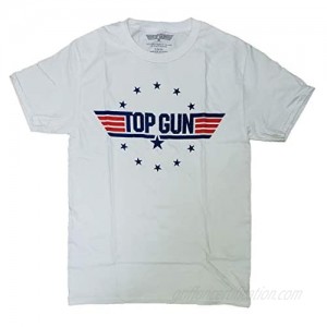 Top Gun Logo White Graphic T-Shirt