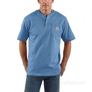Carhartt Men's Workwear Pocket Henley Shirt (Regular and Big & Tall Sizes) Coastal Heather X-Large/Tall