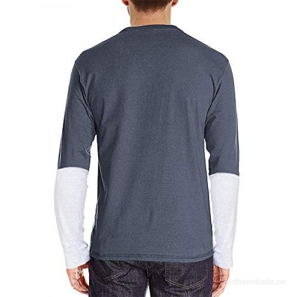 Ebifin Mens Long/Short Sleeve Henley Shirts Casual Cotton Button-Down Shirts Beach Summer T-Shirts