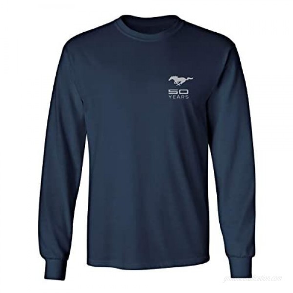 Mustang 50 Years Ford 50 Shelby Gray Snake Long Sleeve TEE F & B