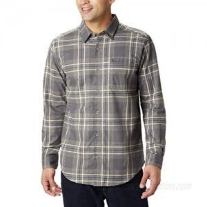Columbia Men’s Boulder Ridge Long Sleeve Flannel Shirt  Comfortable Stretch Cotton