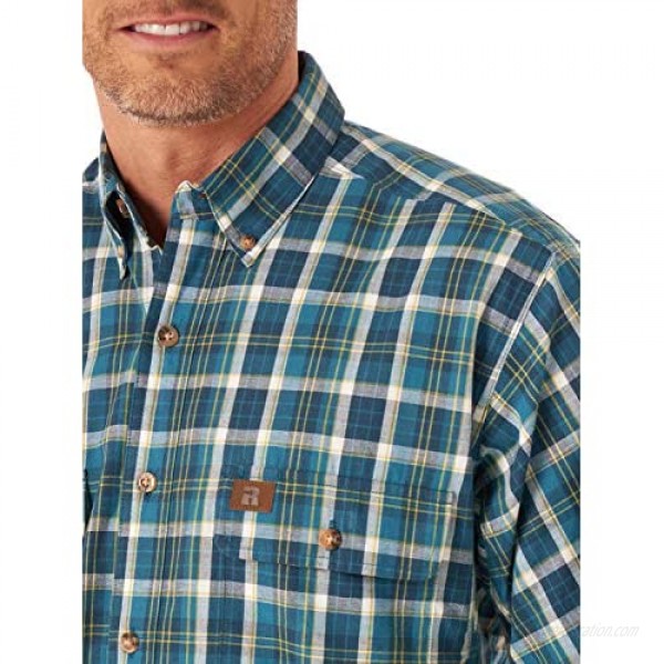 Wrangler Riggs Workwear Men’s Short Sleeve Foreman Plaid Workshirt