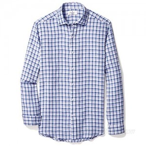 Brand - Buttoned Down Men's Fitted Casual Linen Cotton Shirt