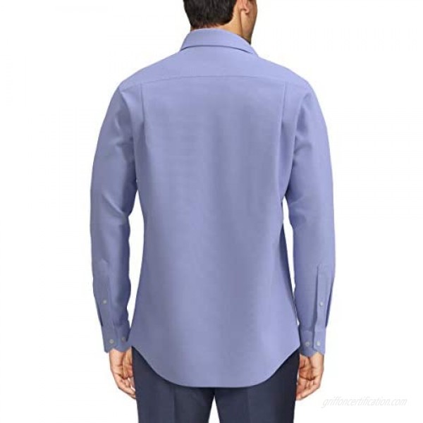 Brand - Buttoned Down Men's Tailored-Fit Button Collar Pinpoint Non-Iron Dress Shirt Blue 19.5 Neck 39 Sleeve (Big and Tall)