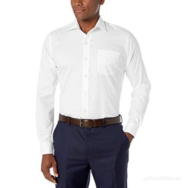 Buttoned Down Men's Slim Fit Spread Collar Pinpoint Dress Shirt
