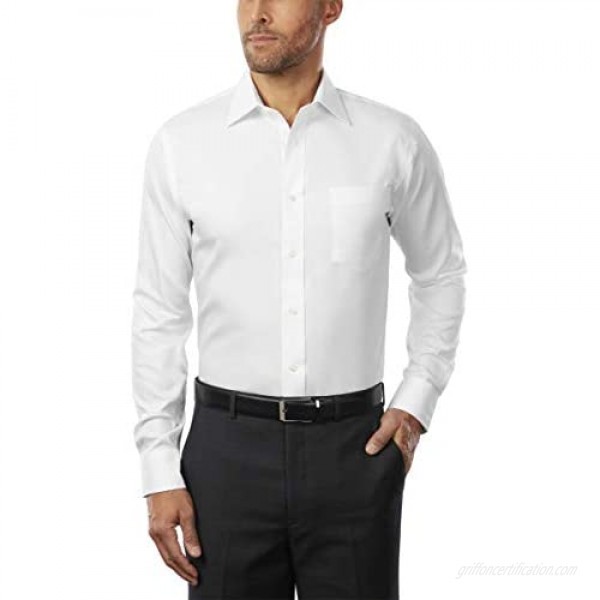 Eagle Men's Dress Shirt Slim Fit Non Iron Stretch Collar Solid
