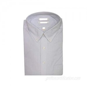 Gold Label Roundtree & Yorke Non-Iron Big Tall Regular Button Down Stripe Dress Shirt G16A0012 Blue/White