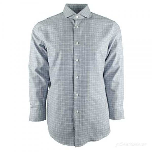 Hugo Boss BOSS Regular Fit Cutaway Collar Check Dress Shirt 50403265 Navy