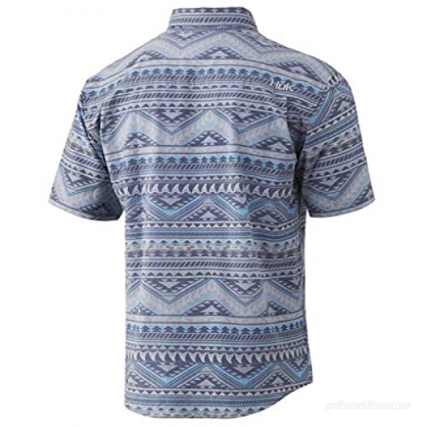 Marolina Kona Short Sleeve Shirt | Performance Button Down Tahiti Blue XL