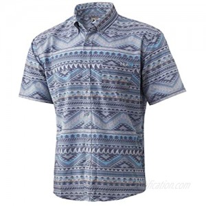 Marolina Kona Short Sleeve Shirt | Performance Button Down  Tahiti Blue  XL