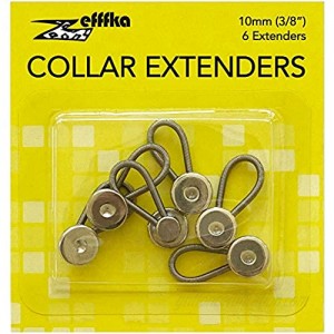 Metal Collar Neck Sleeve Extenders Wonder Button for Men's and Boys’ Shirts Dress Comfortable and Stretchy Collar Size Expander