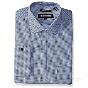 STACY ADAMS Men's Dot Print Classic Fit Dress Shirt