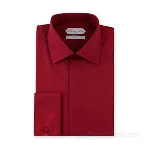 Steven Land Men's New Elite Performance Swiss Soft 100% Cotton Non Iron Dress Shirt French Cuff