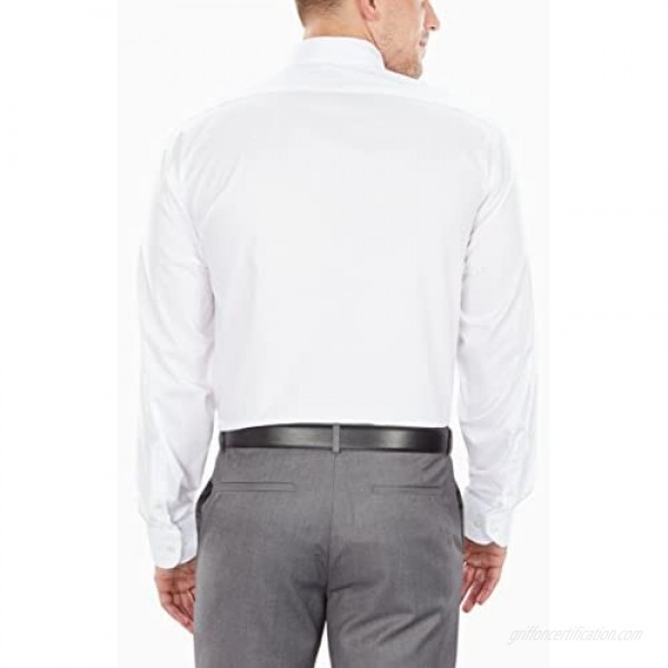 Van Heusen Men's Air Regular Fit Solid Spread Collar Dress Shirt