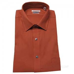 Van Heusen Men's Flex Collar Regular Fit Cinnabar Dress Shirt