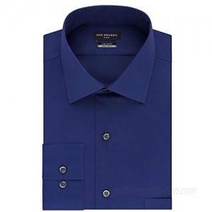 Van Heusen Men's Regular Fit Flex Collar Solid Dress Shirt