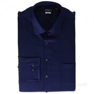 Van Heusen Tall Mens Dress Shirts Big Fit Flex Solid Spread Collar  Petrol  18" Neck 32"-33" Sleeve (XX-Large)
