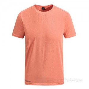 Cardigo Plus Size Casual Mens Summer Outdoor T-Shirt Sport Fast-Dry Breathable Tops Tee